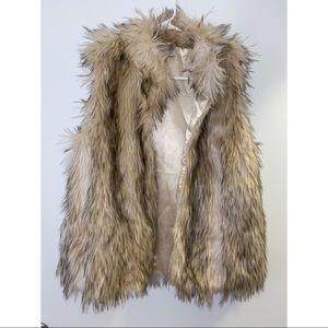 Faux fur vest